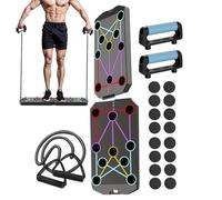 Pushup Board Foldable, Abdominal Exercise Stand System, (24.41 inches) Portable Multifunctional Pushup Bar, Folding Chest Muscle Workout Equipment for Home