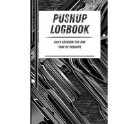Pushup Logbook: Daily logbook for one year of pushups. Black metal pattern. 110-page calisthenics exercise logbook. 5 x 8 in.