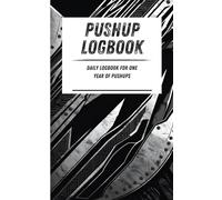 Pushup Logbook: Daily logbook for one year of pushups. Black metal pattern. 110-page calisthenics exercise logbook. 5 x 8 in.