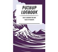 Pushup Logbook: Daily logbook for one year of pushups. Purple waves pattern. 110-page calisthenics exercise logbook. 5 x 8 in.