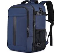 PUSLOM Mochila 40x30x20 Mochila Viaje Cabina Avion 40x30x20 para Ryanair Equipaje de Mano para Vueling 24L Bolsa de Viaje Hombre Mujer Mochila Viaje Cabina con Puerto USB Azul