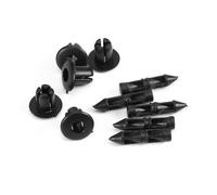 PUSOKEI 100pcs 6mm Remaches de Plastico para Careta de Motocicleta, Nylon
