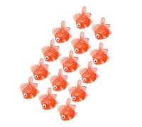 PUSOKEI 14 Piezas de Juguete de Dorado Falso, Mini Figuras Realistas de Dorado TPR, Simulado de 0,98 Pulgadas para Juegos de Carnaval, Proyecto Escolar, Decoraciones de Juguetes de Baño (Rojo)