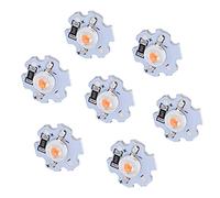 PUSOKEI 25 Uds 5V LED Chips 200LM 1W Cuentas de Lámpara LED de Alta Potencia para Accesorios de Iluminación DIY (PINK)