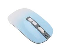 PUSOKEI 6 en 1 AI Smart Mouse, Entrada de Voz, Traducción en Tiempo Real, Transcripción, Resumen, Chatgpt de Soporte, Mouse Ergonómico y Recargable para la Oficina de Trabajo Remoto (Azul del Lago)