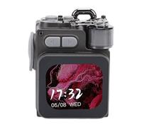 PUSOKEI Altavoz Bluetooth Portátil con Pantalla Táctil |Mini Altavoz Fresco de la Mirada del Metal Rugoso para IR de Excursión la Fiesta de Acampada de la Playa
