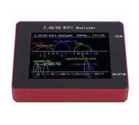PUSOKEI Analizador WiFi de Carcasa de Aleación de Aluminio, Pantalla TFT a Color, Circuito de Gestión de Carga para un Análisis Eficiente de la Señal WiFi