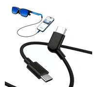 PUSOKEI AR Smart Glasses USB C Cable de Fuente de Alimentación y Datos de Carga, Ergonómico 125° en Forma de L, 20 Gbps USB 3.2 Gen2, Compatible con XREAL Air/One, Pro XR