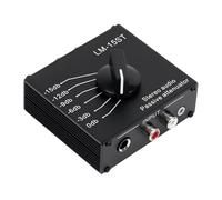 PUSOKEI Atenuador Pasivo de Audio Estéreo, Caja de Atenuación de Audio en Línea Ajustable de 6 Niveles, 1/4", 1/8", y AUX, para Cine en Casa y Reproducción de Oficial