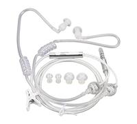 PUSOKEI Auriculares Ergonómicos con Tubo de Aire, Auriculares de Botón Binaurales con Reducción de Ruido sin Radiación para Fitness (White)