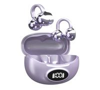 PUSOKEI Auriculares Inalámbricos, Auriculares Bluetooth 5.4 Estéreo De Graves, Compactos con Micrófono con Cancelación De Ruido Doble, Pantalla De Alimentación LED, para (Purple)