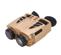 PUSOKEI Binoculares Digitales con Cámara, Binoculares de Visión Nocturna WiFi 4K con Pantalla Dual de 1,3", Zoom óptico 8X y Digital 16X, Batería de 3000 MAh para Observación de Aves, (Yellow)