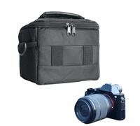 PUSOKEI Bolso Bandolera para Cámara Compacta, Bolso Impermeable para Cámara con Correa para el Hombro para Cámaras DSLR SLR sin Espejo y Accesorios para Lentes (Talla Grande)