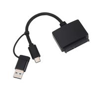 PUSOKEI Cable Convertidor Serial ATA a USB 3.1 Tipo C Convertidor de Disco Duro Externo Velocidad de Transferencia de 10 GBS para Discos Duros o SSD de 2,5 Pulgadas Compatible con MacOS
