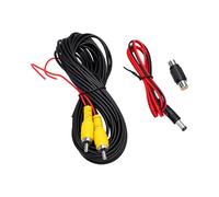 PUSOKEI Cable de Vídeo para Cámara de Respaldo de 19,5 Pies |Cable de Extensión AV Conector Hembra a Hembra para Retrovisor de Coche
