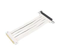 PUSOKEI Cable Elevador Extensor Blanco PCI E X16 4.0 para Juegos, Cable Elevador de Tarjeta Gráfica de Juego de Montaje Vertical Blindado de Alta Velocidad, para RTX4090 RX6950XT