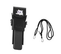 PUSOKEI Caja de Cuero de Cámara para Pockets 3, Cámara Protectora Que Lleva Cubierta de Bolsa con Cierre Magnético y Correa para el Hombro (Black)