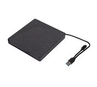 PUSOKEI Caja de la Unidad óptica Externa, USB3.0 USB2.0 Caja de la Unidad óptica Externa,Portátil Caja de Unidad de CD Externa Desmontable, Reproductor de DVD de 5 Gbps para Grabadora Caja