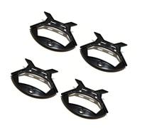 PUSOKEI Carrete Organizador de Cables de PP, Paquete de 10 |Enrollador de Línea para Anclas de Pesca, Herramienta de Carrete Paracord (Black)