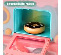 PUSOKEI Carrito de Helados para Niños, Camión de Donas de Juguete con Luces y Música, Coche de Comida Interactivo para Hornear, Material Plástico ABS (Colores Variados)