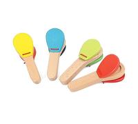 PUSOKEI Castañuela de Mano de Madera para Niños Pequeños |Juguete de Percusión para Niños para Diversión Musical en Educación Temprana