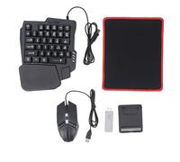 PUSOKEI Combo de Teclado y Ratón para Juegos, Juego Convertidor BT 5,2 con Pistola de Prensa Inteligente para Múltiples Sistemas, Alta Sensibilidad 125 FPS sin Retraso