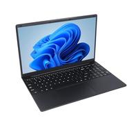 PUSOKEI Computadora Portátil de 15,6 Pulgadas, Computadora Portátil Empresarial 1920x1080, Cable de Banda Dual 5G sin BT4.2, Reconocimiento de Huellas Dactilares, para 11 Pro (Black)