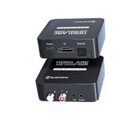 PUSOKEI Convertidor Extractor de Audio HDMI ARC, HDMI ARC óptico a Conector Estéreo L/R de 3,5mm, Convertidor de Audio Digital a Analógico de 192KHz para TV