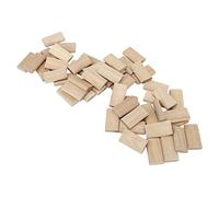 PUSOKEI Espigas de dominó para Carpintería, 8 X 40 Mm, Paquete de 50 Espigas Sueltas de Haya para una Fijación Precisa Al Empalmar Muebles