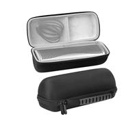 PUSOKEI Estuche Rígido de Viaje para Altavoz Bluetooth Inalámbrico KEF Muo, Forro Interior Suave y Bolsillo de Malla, Doble Cremallera, Asa Cómoda, Estuche Protector Rígido de EVA para