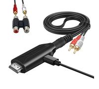 PUSOKEI Extractor de Audio ARC, 192 KHz HDMI ARC a Estéreo L/R y Adaptador de Extractor de Audio AUX de 3,5 Mm para de Sonido, Altavoz, Cine en Casa