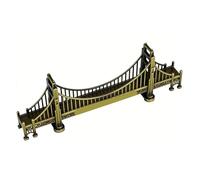 PUSOKEI Figura de Puente de Puerta en Miniatura | Estatua Modelo a Escala 1:1000 para Escritorio, Hogar, Oficina, Decoración Coleccionable (25x8,5x4cm Grande)