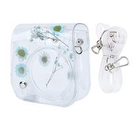 PUSOKEI Funda de Cámara para Mini 11, 9, 8 Cámara, Funda Protectora Y Portátil, Bolsa de Almacenamiento de PVC Transparente con Correa de Hombro Ajustable(Azul)