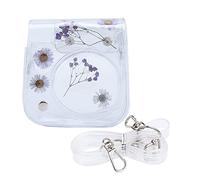 PUSOKEI Funda de Cámara para Mini 11, 9, 8 Cámara, Funda Protectora Y Portátil, Bolsa de Almacenamiento de PVC Transparente con Correa de Hombro Ajustable(Púrpura)