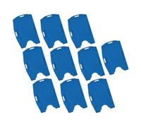 PUSOKEI Funda para Tarjeta de Identificación Doble |Horizontal Vertical Doble Cara para 2 Tarjetas (10PCS)