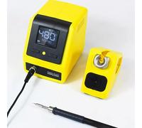 PUSOKEI Kit de Estación de Soldador de 120 W, con Mango y Puntas de Soldador, Cable de Suspensión, Cable de Conexión a Tierra Antiestático, Pantalla LCD, Control Inteligente de Te (120W)