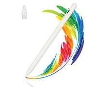 PUSOKEI Lápiz Capacitivo para Tableta, Tipo C, Magnético, Seguro, Rápido, Rechazo de Palma, Lápiz Capacitivo para 2018 2022 iOS Tablet Pro de 12,9 Pulgadas (6,5,4,3) Mini (6,5) Air (5,4,3) (Blanco)
