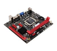 PUSOKEI LGA1155 DDR3 Placa Base de Escritorio, I7 I5 I3 M ATX Placa Base Compacta para Juegos, SATA3.0x1 SATA2.0x3 PCI E8Xx1 100M Tarjeta de Red, PCB B75M 16GB Placa Base para Computadora