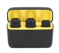 PUSOKEI Micrófono Lavalier Inalámbrico, Micrófono De Solapa con Clip De Reducción De Ruido Profesional 12H, Mini Micrófono 2.4G para Entrevistas Video Podcast Vlog