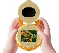 PUSOKEI Microscopio para Niños, Lupa de Mano 4X Portátil con Pantalla de 2 Pulgadas y Luz LED, Microscopios de Juguete de Bolsillo Digital para Niños y Niñas