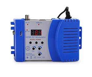 PUSOKEI Modulador Analog HDMI RF Modulador HD Interfaz Multimedia RF Computadora de frecuencia VHF/UHF, Entrada RF Hembra HDMI y Salida RF Hembra, Formato PAL TV Audio Video TV Converter