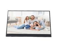 PUSOKEI Monitor Portátil, Pantalla de Computadora FHD 1080P USB C HDMI de 15,6 Pulgadas, Compatible con Proyección AirPlay y Miracast, WiFi 2,4G/5G, Monitor Externo para Teléfono con