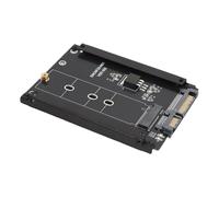 PUSOKEI NGFF a Adaptador ATA3.0 en Serie, Clave M2 Key B+M SSD Serial ATA 3.0 Adaptador con Interfaz 6G, Tarjeta Convertidor con Cable SATA 22PIN