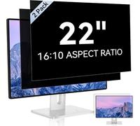 PUSOKEI Pantalla de Privacidad de la Computadora de 22 Pulgadas para el Monitor de Relación de Aspecto 16:10, 2 Paquetes Anti-Glare Blue Light Filtring Shield Protector, Anti-Scratch,