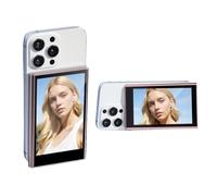 PUSOKEI Pantalla Vlog Selfie Monitor, 3.97 "Monitor de Teléfono Inalámbrico Magnético Pantalla de Pantalla de la Cámara Trasera para Selfie Vlog en Vivo Transmisión