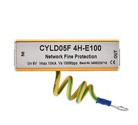 PUSOKEI Pararrayos de iluminación, protector contra sobretensiones Ethernet, protección contra truenos e iluminación, adaptador RJ45 RJ11, protector contra sobretensiones de red Ethernet