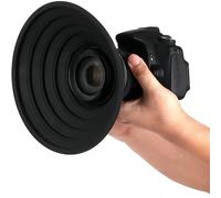 PUSOKEI Parasol de Silicona para Cámara de 70-90 Mm, Reversible y Plegable, Accesorios para Equipos de Fotografía con Pantalla de Lente Plegable Antirreflectante, Reduce el Destello y el