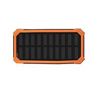 PUSOKEI Portátil 20000mAh Carga Rápida Doble USB Power Bank Case para Viajes Deportivos, Banco de Energía Solar Kit DIY para Actividades Al Aire Libre (Orange)