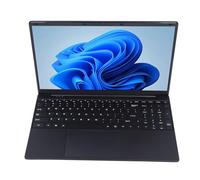 PUSOKEI Portátil de 15,6, 16G RAM 1T SSD, Resolución 2K, Batería de 5000mAh, PC Portátil con Desbloqueo de Huellas Dactilares para Trabajo Empresarial, para 11 Pro (Black)