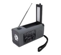 PUSOKEI Radio de CigüeñAl Solar, Linterna LED de Emergencia con un Banco de Energía de 2000 MAh, Pronóstico Meteorológico de FM Am NOAA, Recargable Portátil para Acampar Al Aire Libre